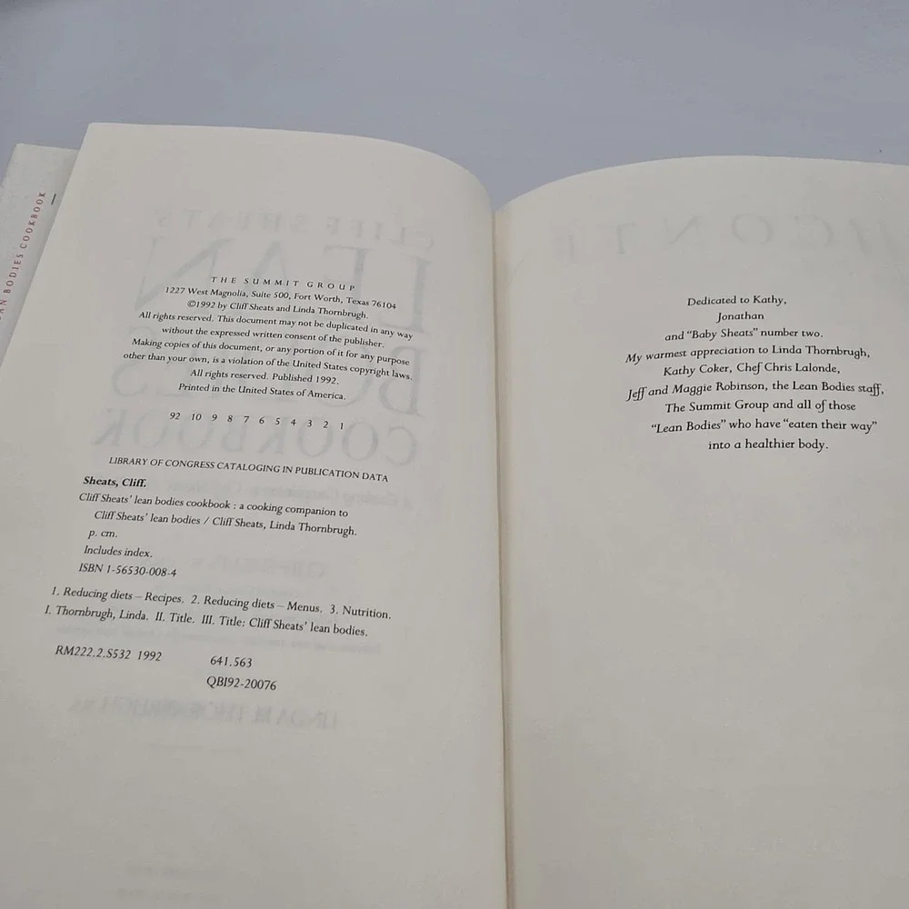 Cliff Sheats' Lean Bodies Cookbook: A Cooking Companion to Cliff Sheats',‎ 1992
